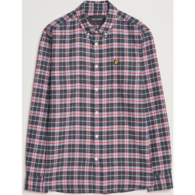Lyle & Scott - Skjorta Check Flannel Shirt - Blå