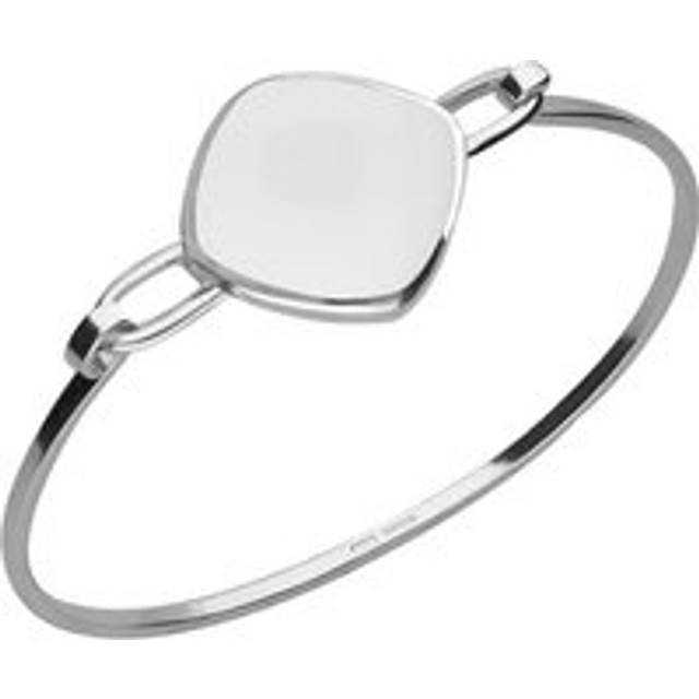 Sterling Silver Bauxite Slim Cushion Bangle