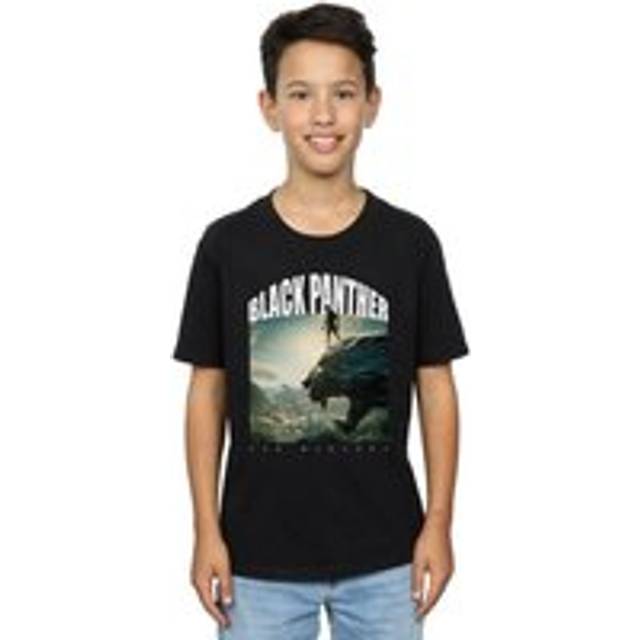 (9-11 Years, Black) Marvel Boys Black Panther For Wakanda T-Shirt