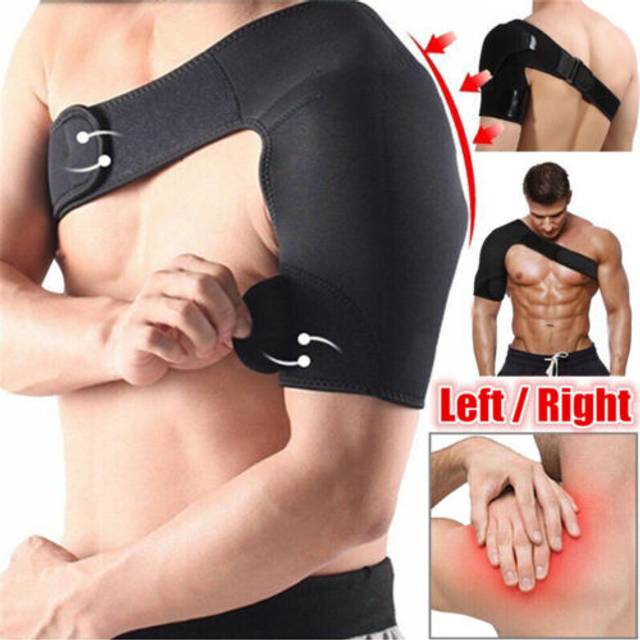 Uk shoulder support brace arm injury guard strap bandage compression sleeve wrap