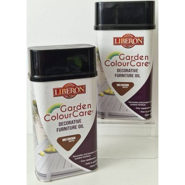 Liberon garden colour care decorative furniture paint oil mid brown 1ltr