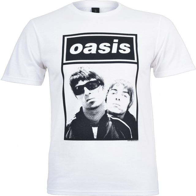 Oasis noel & liam boxed photo official tee t-shirt mens