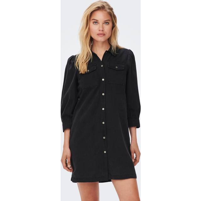 Women's denim dress Only Onlfelica - Noir