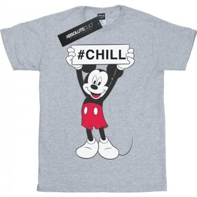 Disney Girls Mickey Mouse Chill Cotton T-Shirt 9-11 Years white