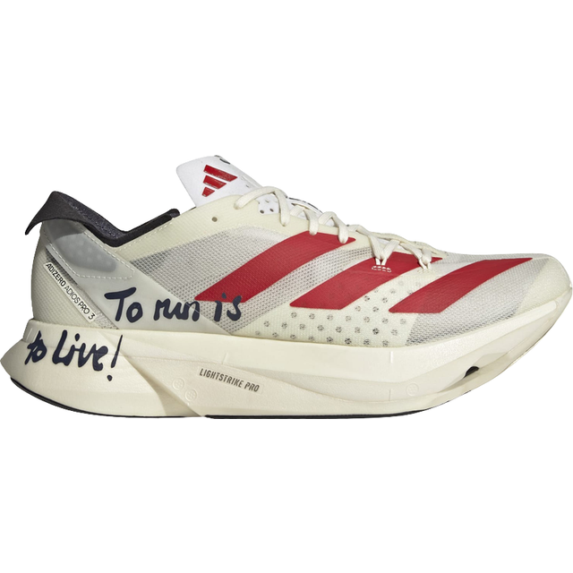 adidas Adizero Adios Pro 3 'To Run Is To Live' GW7261 - Beige/Red - 4