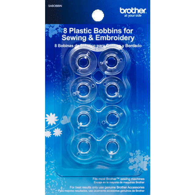 Brother Sewing and Embroidery Bobbins 10-Pack  SA156 Clear