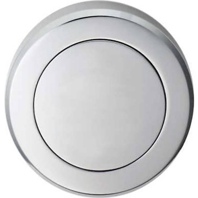 Screwless round blank escutcheon cover - polished chrome 50mm door key plate