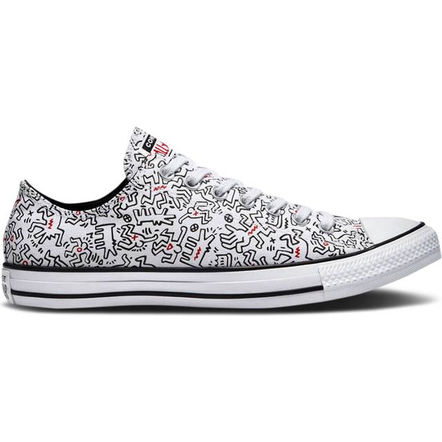 Converse Keith Haring x Chuck Taylor All Star Low 'Dancing Figures Allover Print' 171860C - White/Black - 9.5