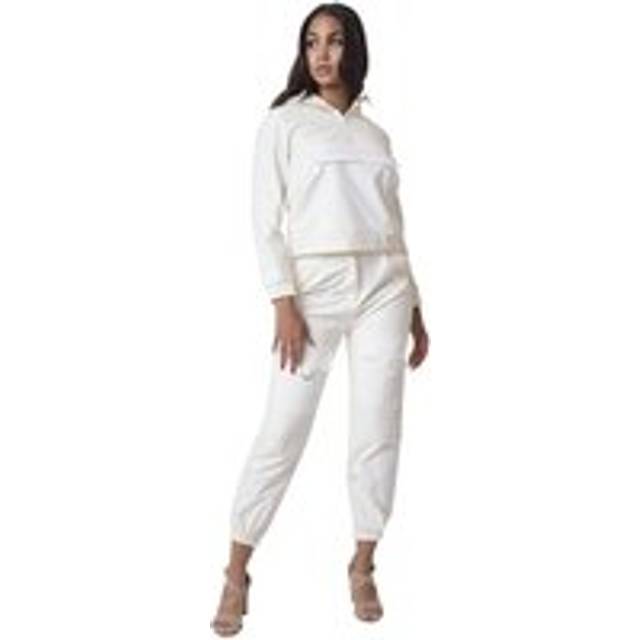Women's imitation leather square padded trousers Project X Paris - Blanc