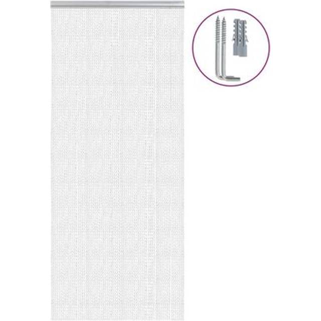 vidaXL Chain Door Fly Screen 90x200 cm Aluminium - Silver