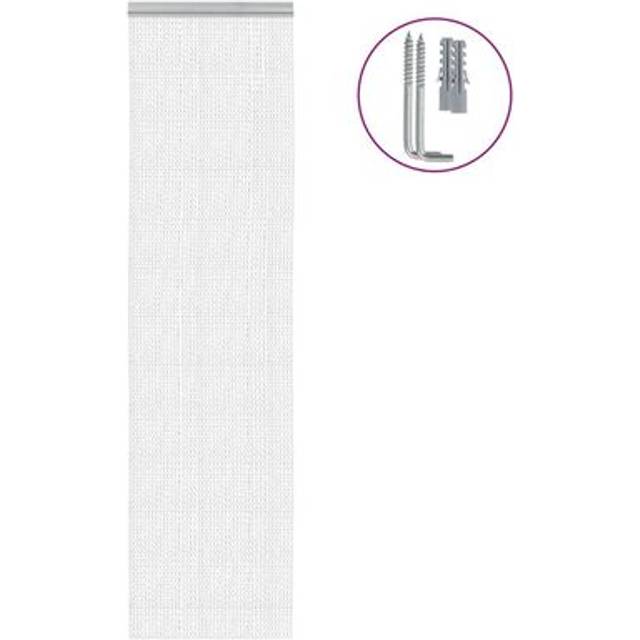 (56 x 202 cm) vidaXL Chain Door Fly Screen Chain Curtain Door Screen 90x220 cm Aluminium