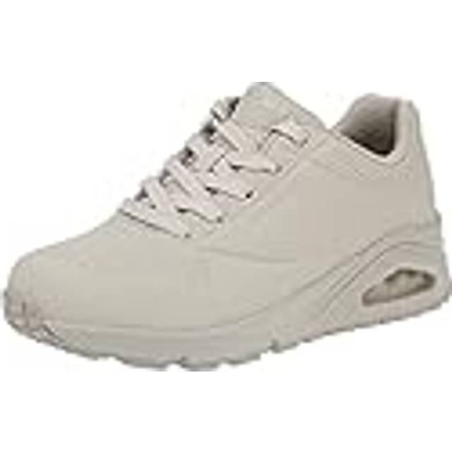 Skechers UNO Stand On Air Wedge Trainers - Light Grey