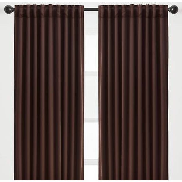 Chanasya Premium 2-Panel Solid Contemporary Room Darkening Curtains - 3-in-1 Back Tab  Rod Pocket  Ring Tab - for Windows Living Room Bedroom - Room D
