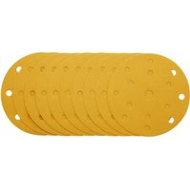 Draper 08476 Gold Sanding Discs-Hk&Loop 150mm 240Grit 15 Dust Extr...