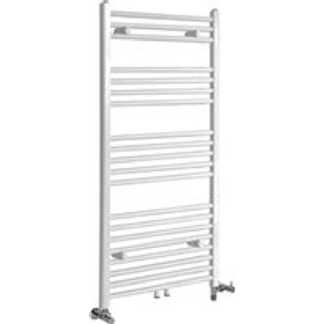 Milano Neva - Modern White Dual Fuel Electric Heated Towel Rail Radiator - 1188mm x 500mm