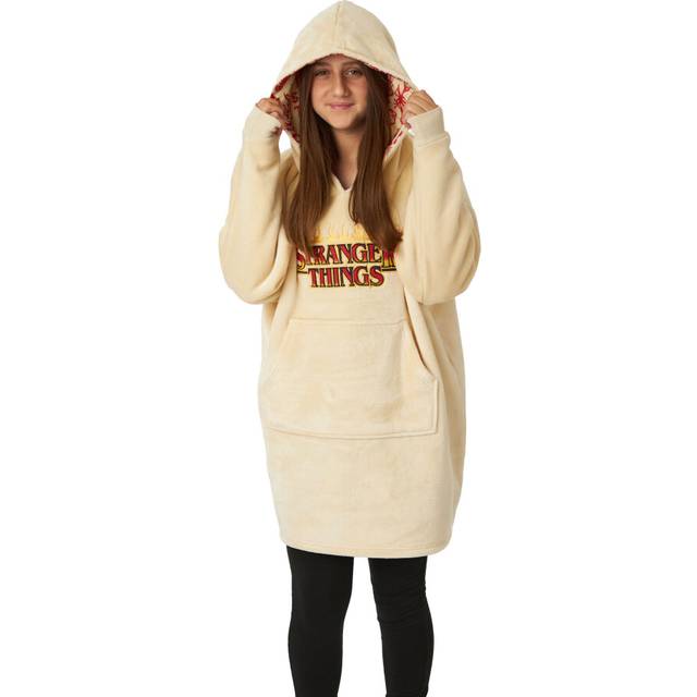 Stranger Things Blanket Hoodie (Unisex Kids Beige)