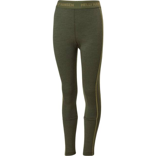 Helly Hansen Graphic Lifa Junior Merino Baselayer Set (Utility Green)