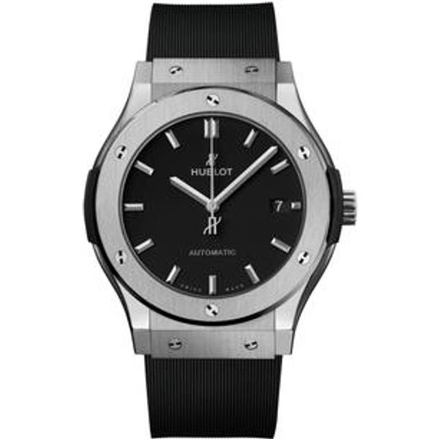 Hublot Black Titanium Classic Fusion Men's Wristwatch 45 mm