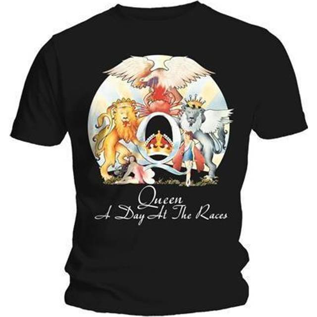 (L, Black) Queen Unisex Adult A Day At The Races T-Shirt