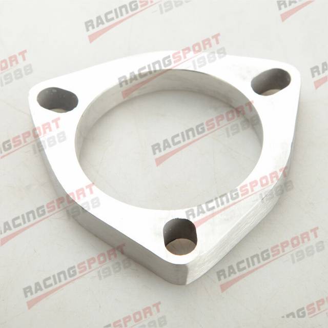 "2.75"" inch ID 3 Bolt SS304 Slotted Flange Exhaust Downpipe Pipe Catback"