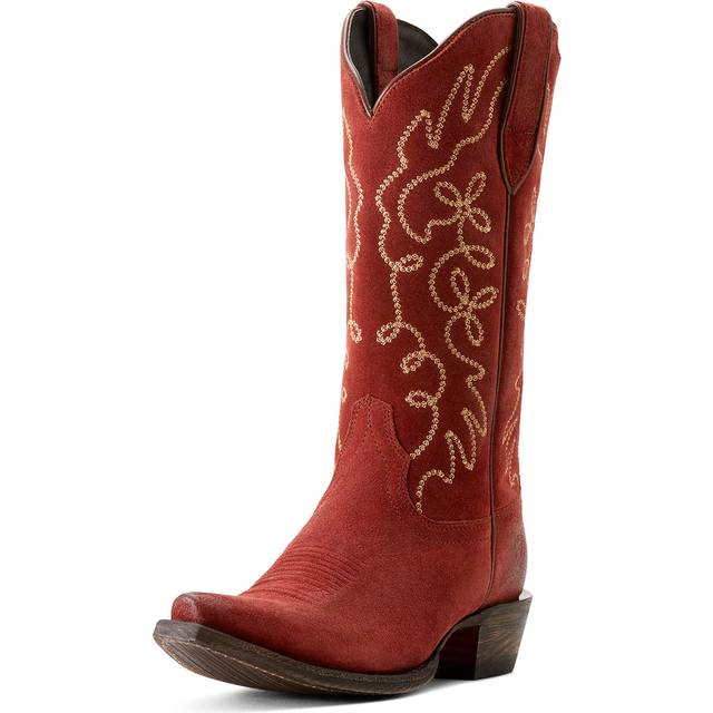 Women's Jukebox Western Boots in Cayenne Suede, B Medium Width, Size 6.5, by Ariat