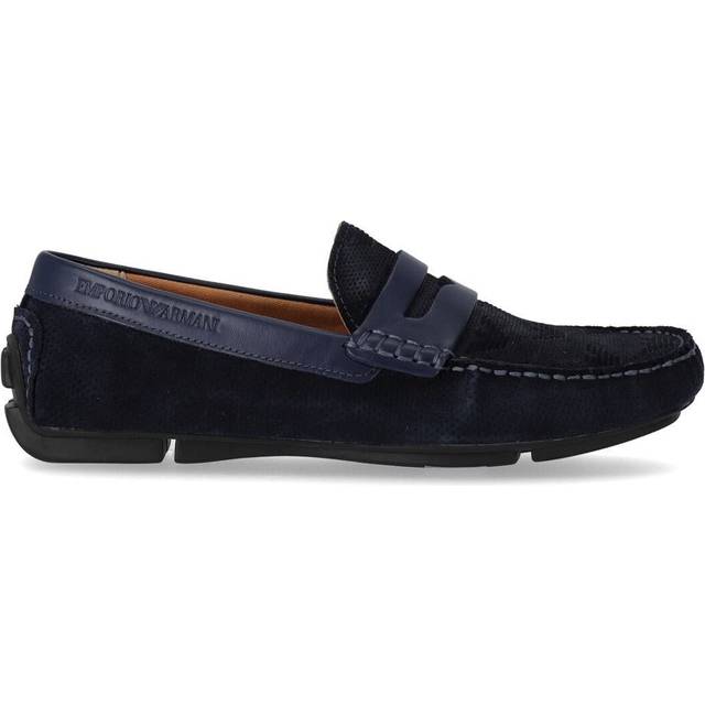 EMPORIO ARMANI DRIVER BLUE LOAFER