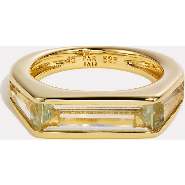 By Pariah Kiama Pinky Ring Green Amethyst - 45