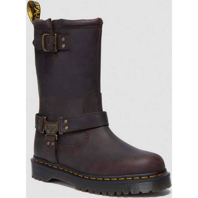 Anistone Hi Calf Boots in Leather - Dark Brown - 39 (5.5 to 6)