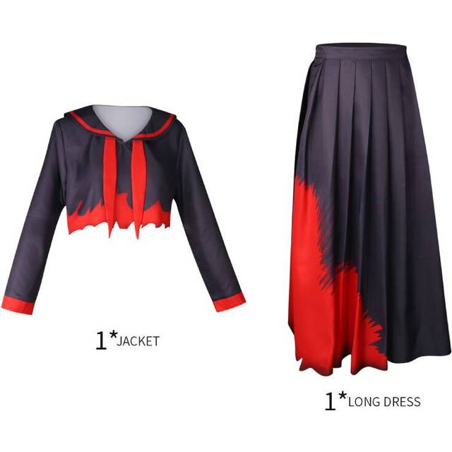 (L) Blue Archive Tsurugi Cosplay Costume Cos Dress For Women Polyester Game Theme