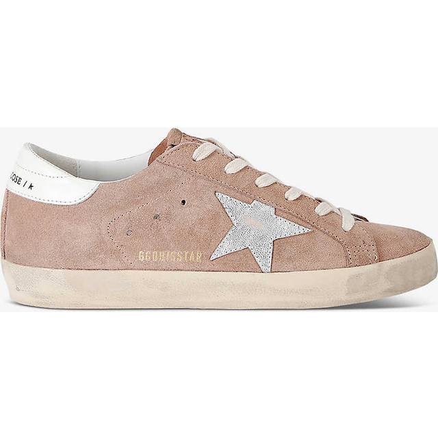 Golden Goose Womens Pink Comb Women&#39;s Superstar 25737 Star-embroidered Suede Low-top Trainers Eur 42/ 9 Uk Women - PINK COMB