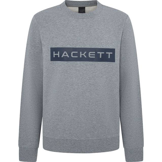 Hackett Essential Chest Logo Crew Sweatshirt - Grey, Grey, Size 3Xl, Men - 3XL
