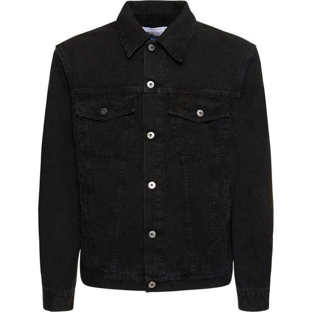 Off White, Jacka, Herr, S, Bomull, Jeansjacka - black (S)