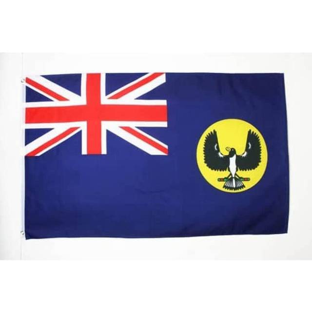 - South Australia Flag - 3x5 Ft - 100D Polyester South Australian - Croweater Banner with Two Metal Grommets - Fade Resistant - Vivid Colors - 3' x 5'