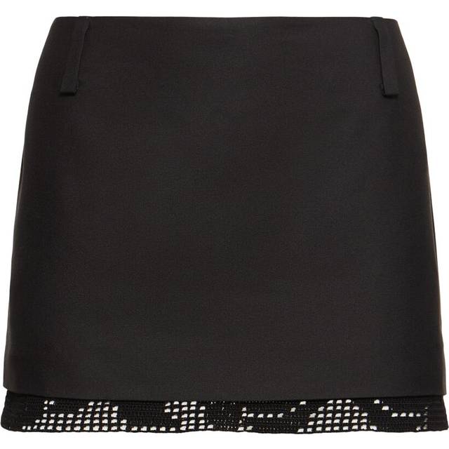 Silk Lace Mini Skirt