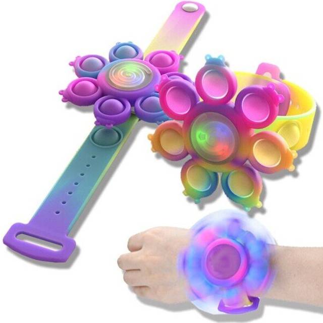 (BLUE) Spinning Pop Bubble Bracelet