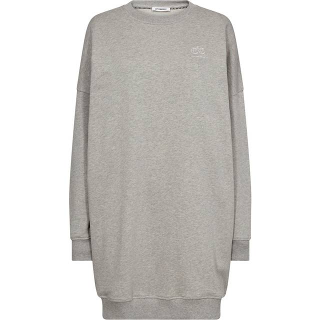 Co'Couture, Klänning, Dam, S, Oversize Sweat Klänning - gray (S)