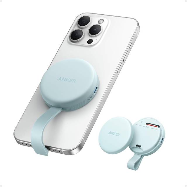 Anker MagGo USB-C Adapter (3-in-1, 10Gbps, For iPhone) Buds Green