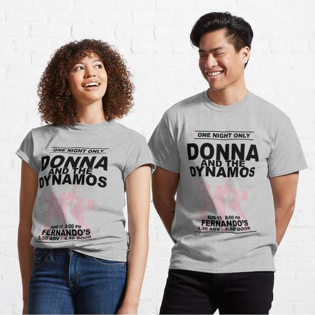 Mens Womens T-shirt Donna and the Dynamos Youth Toddler Short Sleeve Tee Tops Boys