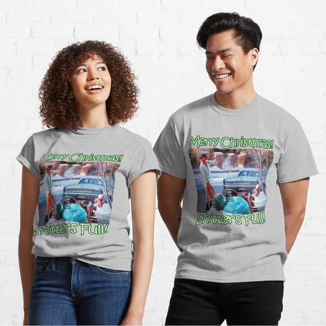 Mens Womens T-shirt Cousin Eddie Shitter's Full  Youth Toddler Short Sleeve Tee Tops Boys