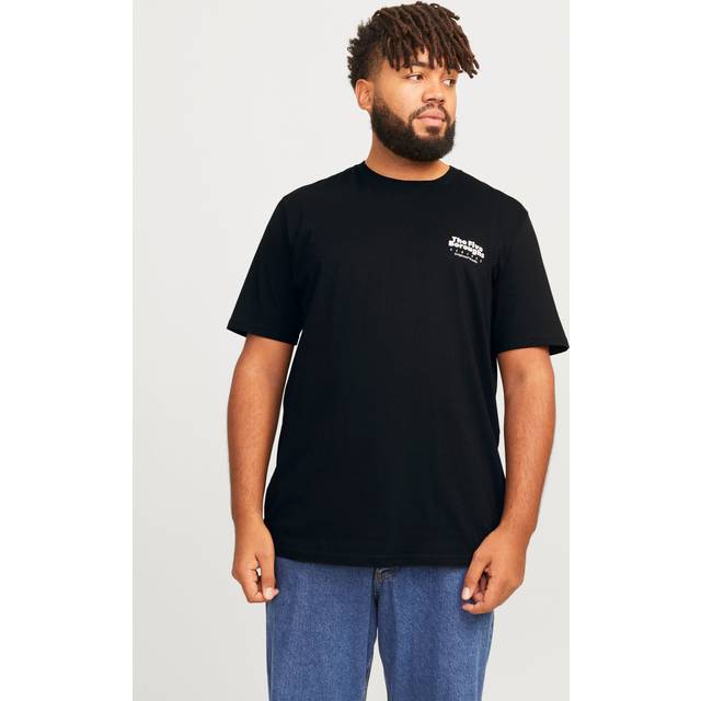 Jack & Jones Bronx Square T-Shirt Black - JACK & JONES - Size: L(47)