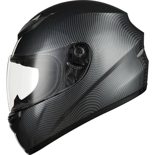 Favoto Motorcykelhjälm Helkroppshjälmar för vuxna Helhjälm Mopedhjälm för män Dam Andas ECE-certifierad M (57-58cm) Kolfiber