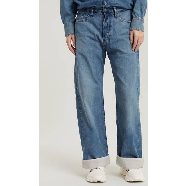 Bowey 3D Lined Loose Jeans - Medium blue - Women - 28-28