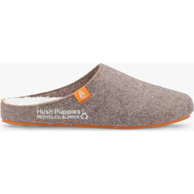 (Brown, 10 (Adults')) Hush Puppies The Good 90% Recycled RPET Polyester Men's Brown Slippers