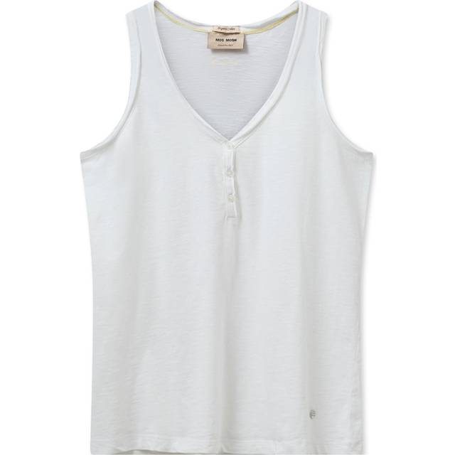 Mos Mosh - MMAstin Basic Tank Top - Linne - White - L