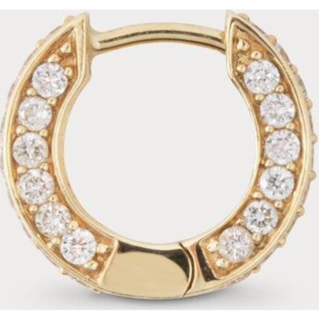 By Pariah Triple Diamond Single Huggie Earring - Classic