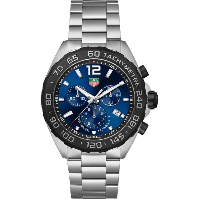 TAG Heuer Stainless Steel Formula 1 Chronograph Watch - Blue - 43mm
