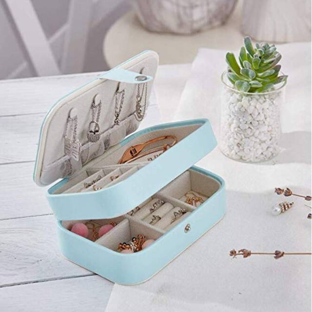 Jewellery Box, Travel Jewellery Storage Case Organiser with Mirror