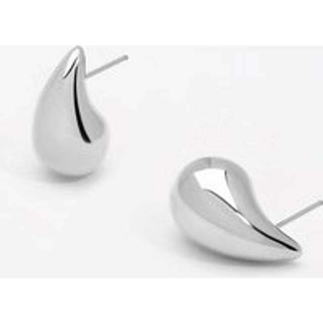 Jon Richard Jon Richard Silver Plated Dome Earrings