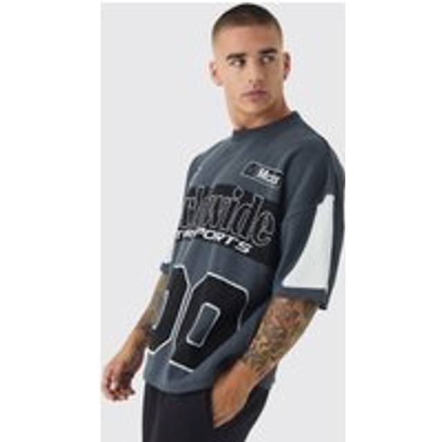 Oversized Moto 100 Knitted T-Shirt - Black - S