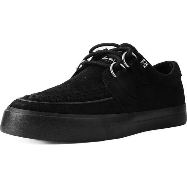 TUK Shoes Creeper Sneaker Black Vegan Suede Size: W UK 6
